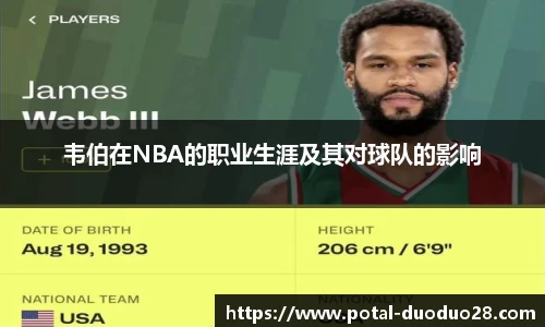 韦伯在NBA的职业生涯及其对球队的影响